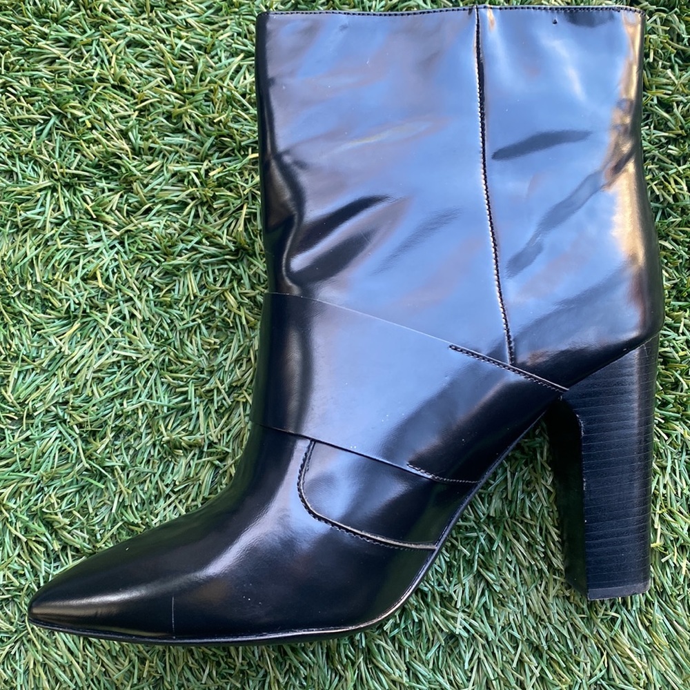 See by Chloe Patent Leather Gold Buckle Boots - Picture 5 of 14